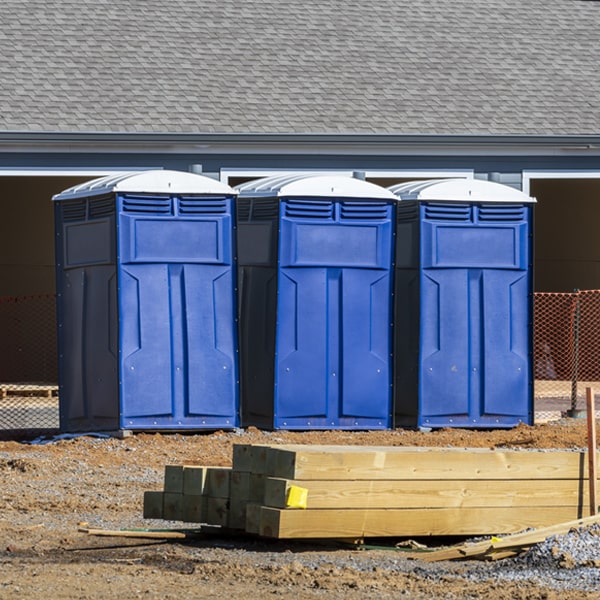 what is the maximum capacity for a single porta potty in Luther Iowa